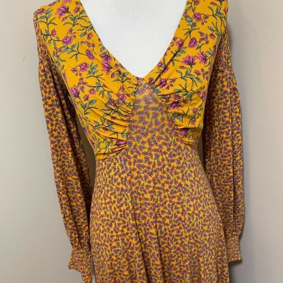 NEW Free People Love Story Maxi Dress Floral Print Size XS - Picture 8 of 11